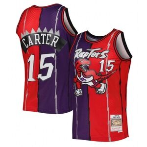 Mitchell & Ness Vince Carter Toronto Raptors 1998 Split Swingman Jersey SMJY4845